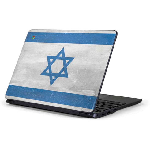 Israel Flag Distressed Samsung Chromebook Skin